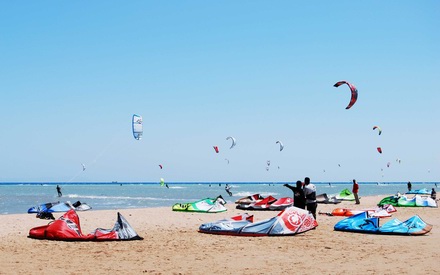 disfrutando los lugares de kite